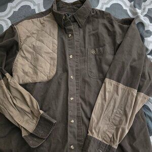 RedHead Cotton Long Sleeve Solid Casual Button-Down Shirt for Men